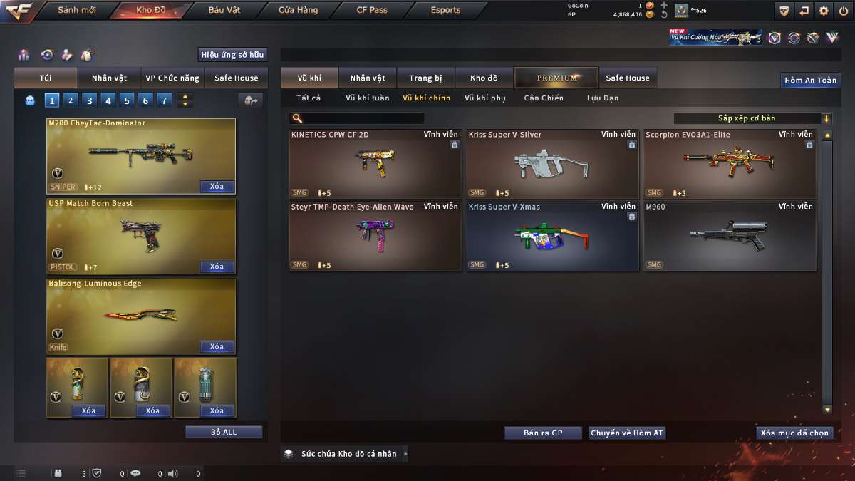 shop acc cf uy tin gia re